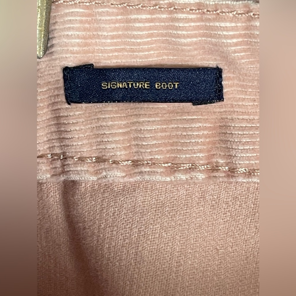 Talbots Pants Womens Corduroy Light Pink Signature Boot Cut Retro Sz 10L Tall - Picture 7 of 8